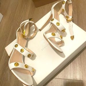 Versace Icon Medusa Sandal White